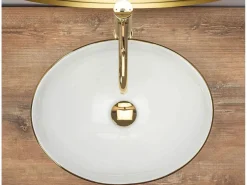 Rea Lavabo Sobre Encimera Sofia Gold Dorado New