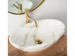 Lavabo Sobre Encimera Pamela Shiny Aiax White^Rea Hot