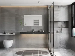 Shower & Design Lavabo|Lavabo suspendido efecto mármol - 90 cm - TAKOTNA