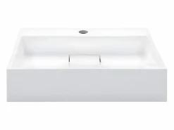 Lavabo 50x38x13 cm resina mineral/mármol ES256938 Blanco Clearance