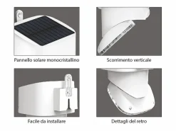 LED solar multifuncional/ajustable 2000lm IP65^ New