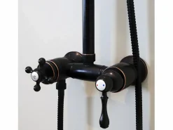 Essebagno Columna De Ducha|Leeds Columna de ducha mecánica retro negra