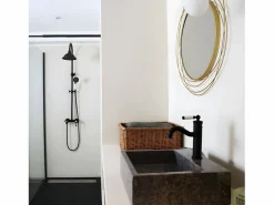 Essebagno Columna De Ducha|Leeds Columna de ducha mecánica retro negra