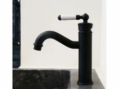 Essebagno Leeds mezclador bajo lavabo rétro Negro New