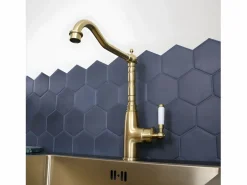 Essebagno Grifo De Cocina|Leeds mezclador para fregadero oro cepillado