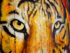 Óleo tigre pintado a mano^MCW Hot
