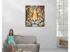 Óleo tigre pintado a mano^MCW Hot