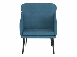 Leon Scott Sillón de terciopelo 63x76x80 cm^Garden Furniture New