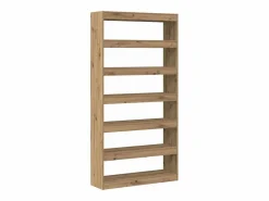 Librería|Librería Artesanal de Madera Maciza de Roble 100 x 30 x 198 cm
