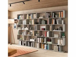 Librería|Librería ATHENA - hormigón - 6 nichos - 192 x 80 x 24 cm