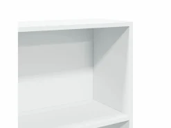 Librería blanca 80x24x176 cm madera contrachapada^ New