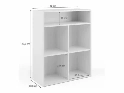 Vicco Librería 72x30.6x90.2 Blanco Clearance