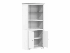 Clicnbuy Librería BODO madera maciza de pino 80x40x172 cm Blanco Discount