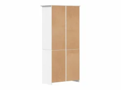 Clicnbuy Librería BODO madera maciza de pino 80x40x172 cm Blanco Discount