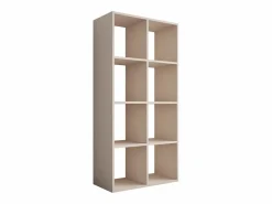 Librería con 8 compartimentos – color: cachemira – 147 × 74 × 30 cm, vertical u horizontal^ Outlet