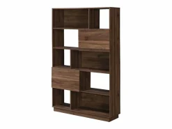 Vente-unique Librería|Librería con 2 puertas y 8 estantes - Natural oscuro - CEVANIA