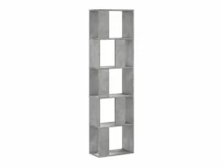 Librería de 5 niveles madera hormigón 45x23,5x162,5 cm^vidaxl Clearance