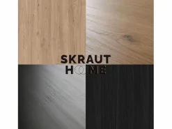 Skraut Home Librería estantería, 230x25x186cm, Salón - Comedor - Oficina, Con Almacenaje, Roble y negro Color natural claro Sale