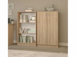 Librería haaus Flint, 2 estantes, Roble Sonoma, 70 x 32 x 122 cm Beige Best