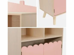 Sweeek Librería|Librería infantil de 2 estantes y 2 puertas