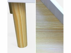Sweeek Librería infantil de madera con 8 compartimentos y 2 puertas Blanco Discount