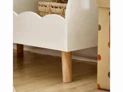 Sobuy Mueble De Bebé|Librería Infantil Pequeño para Niños con 1 Estantería y 2 Compartimentos Organizador de Juguetes y Libros para Niños KMB100-K-W ES