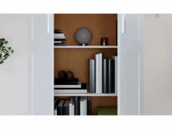 vidaxl Librería madera de ingeniería 82,5x30,5x150 cm Blanco Discount
