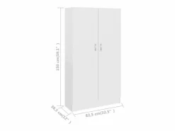 vidaxl Librería madera de ingeniería 82,5x30,5x150 cm Blanco Discount