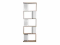 Librería múltiples estantes Alt. 180cm - Acabado madera y blanco^Calicosy Sale