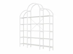 ModernLuxe Librería|Librería moderna de metal 170×26×190 cm - forma de nube - 5 niveles de almacenamiento -
