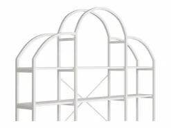 ModernLuxe Librería|Librería moderna de metal 170×26×190 cm - forma de nube - 5 niveles de almacenamiento -