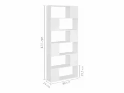 Librería separador madera contrachapada 80x24x186 cm^vidaxl Discount