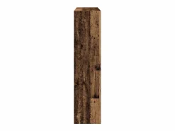 Librería/Separador de ambientes madera vieja 105x24x102 cm Marru00f3n Outlet