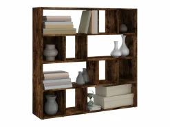 Librería/Separador de ambientes Roble Ahumado 105x24x102 cm^ Outlet