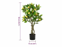 Planta Artificial|Limonero artificial 234 hojas 90 cm