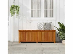 Lioen Caja de almacenaje de jardín madera maciza acacia 175x50x58 cm^Garden Furniture Hot