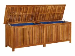 Lioen Caja de almacenaje de jardín madera maciza acacia 175x50x58 cm^Garden Furniture Hot