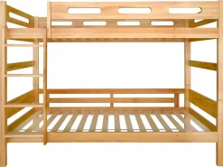 Litera - 2x90x200 cm - estructura de pino - somier incluido - color natural^Merax Clearance