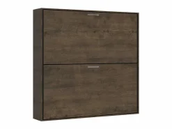 Les Tendances Cama Abatible|Litera abatible horizontal nogal 2 camas 85x185 cm Bounto-