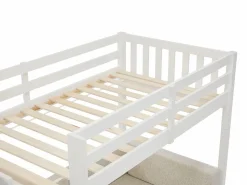Vente-unique Cama Alta|Litera alta 90 X 190 cm con sofá convertible pino y MDF + colchón - ORPELIA