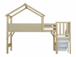 Cama Montessori|Litera de 90 x 200 cm - pino - y natural - colchón no incluido