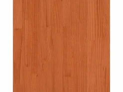 Litera de madera maciza de pino marrón cera 90x190 cm^vidaxl