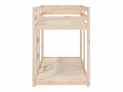 Litera de madera maciza de pino 75x190 cm^Clicnbuy Clearance
