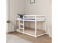 Litera de madera maciza de pino 90x190 cm^vidaxl Hot
