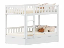 Litera infantil 90×200 cm - Madera maciza - Cama con almacenamiento inferior - (colchón no incluido)^ModernLuxe Discount