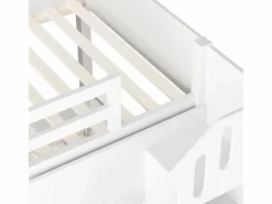 Litera infantil - 2x90x200 cm - con taquilla y barandilla - (sin colchón)^ModernLuxe Hot