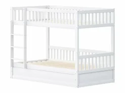 Hauss Spole Litera infantil 90x200cm, blanca, con almacenaje hidráulico, estructura de cama incluida (sin colchón) Blanco Clearance