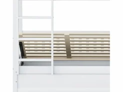 Hauss Spole Litera infantil 90x200cm, blanca, con almacenaje hidráulico, estructura de cama incluida (sin colchón) Blanco Clearance