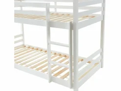 Vente-unique Litera triple 3 x 90 x 200 cm madera de pino - VAGAR Blanco