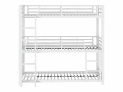 ModernLuxe Cama Litera|Litera triple - 3x90x200cm - estructura de hierro -